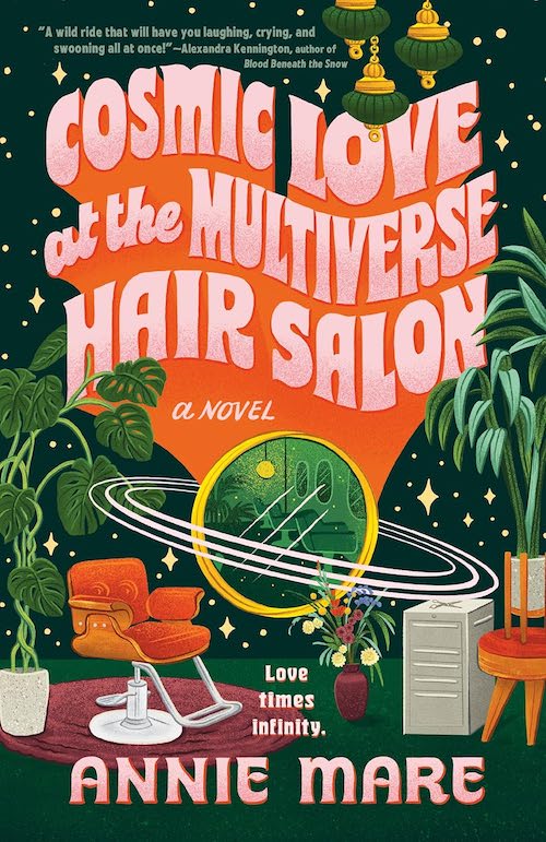 Cosmic Love at the Multiverse Hair Salon by Annie Mare