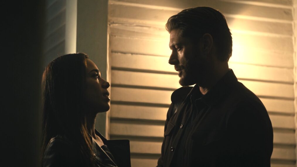 Jessica Camacho as Oliveras and Jensen Ackles as Meachum — 'Countdown' Season 1 Episode 8 "The Nail in the Chair"