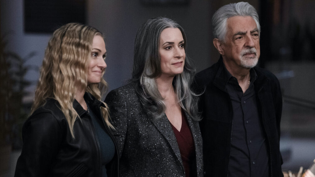 A.J. Cook as Jennifer ‘JJ’ Jareau, Paget Brewster as Emily Prentiss and Joe Mantegna as David Rossi — 'Criminal Minds: Evolution' Season 18 Finale 'The Disciple'