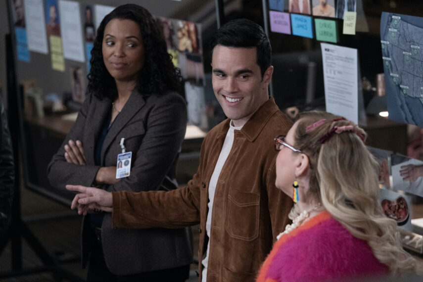 Aisha Tyler as Dr. Tara Lewis, RJ Hatanaka as Tyler Green and Kirsten Vangsness as Penelope Garcia — 'Criminal Minds: Evolution' Season 18 Finale "The Disciple"