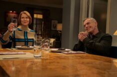 Cynthia Nixon as Miranda Hobbes and David Eigenberg as Steve Brady on 'And Just Like That' Season 3