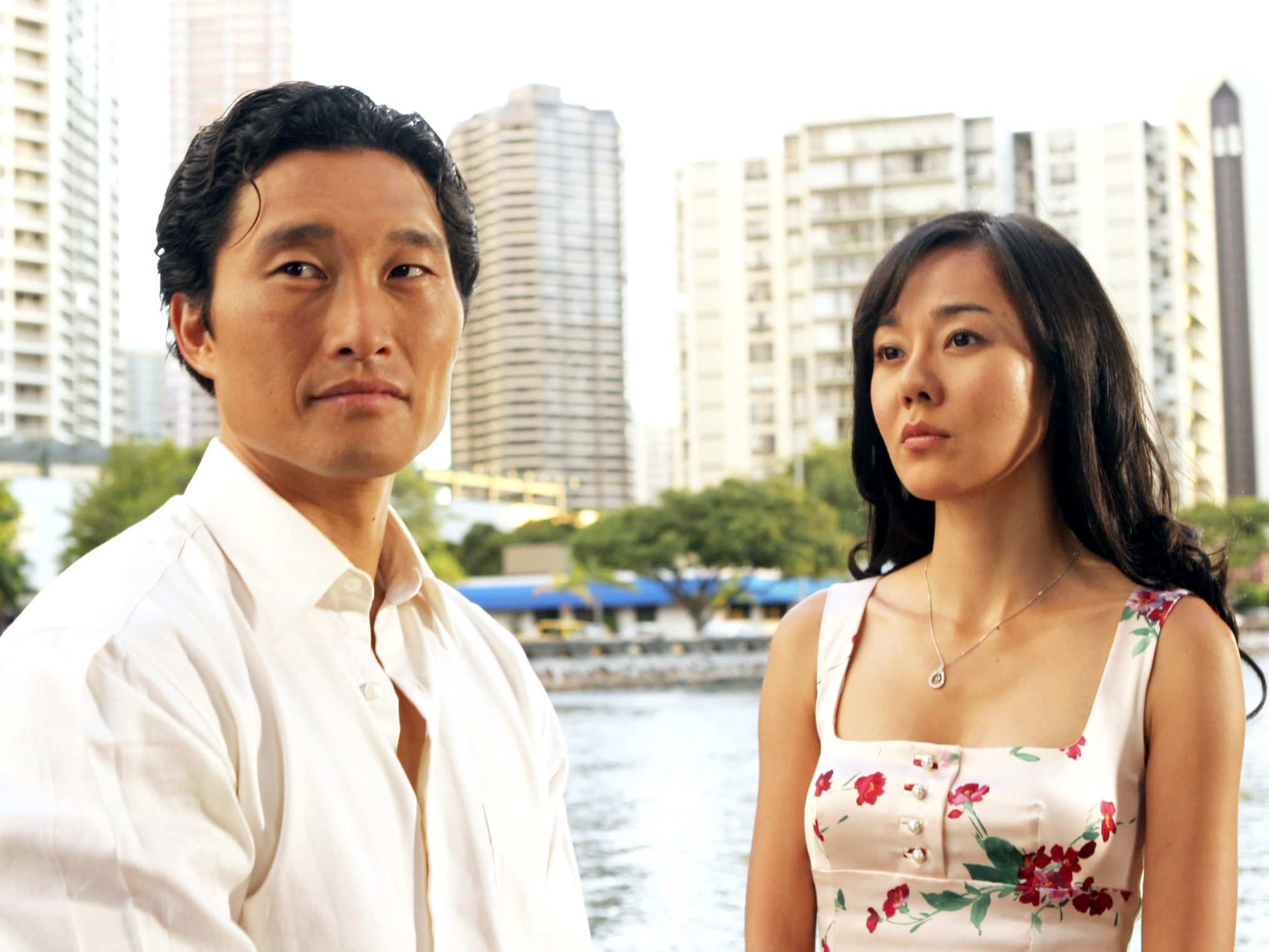 Daniel Dae Kim, Yunjin Kim in 'Lost' Season 2