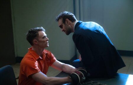 Ben Poindexter/Bullseye (Wilson Bethel) and Matt Murdock/Daredevil (Charlie Cox) in Marvel Television's DAREDEVIL: BORN AGAIN