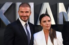 David Beckham and Victoria Beckham attend the 'Beckham' Premiere at The Curzon Mayfair