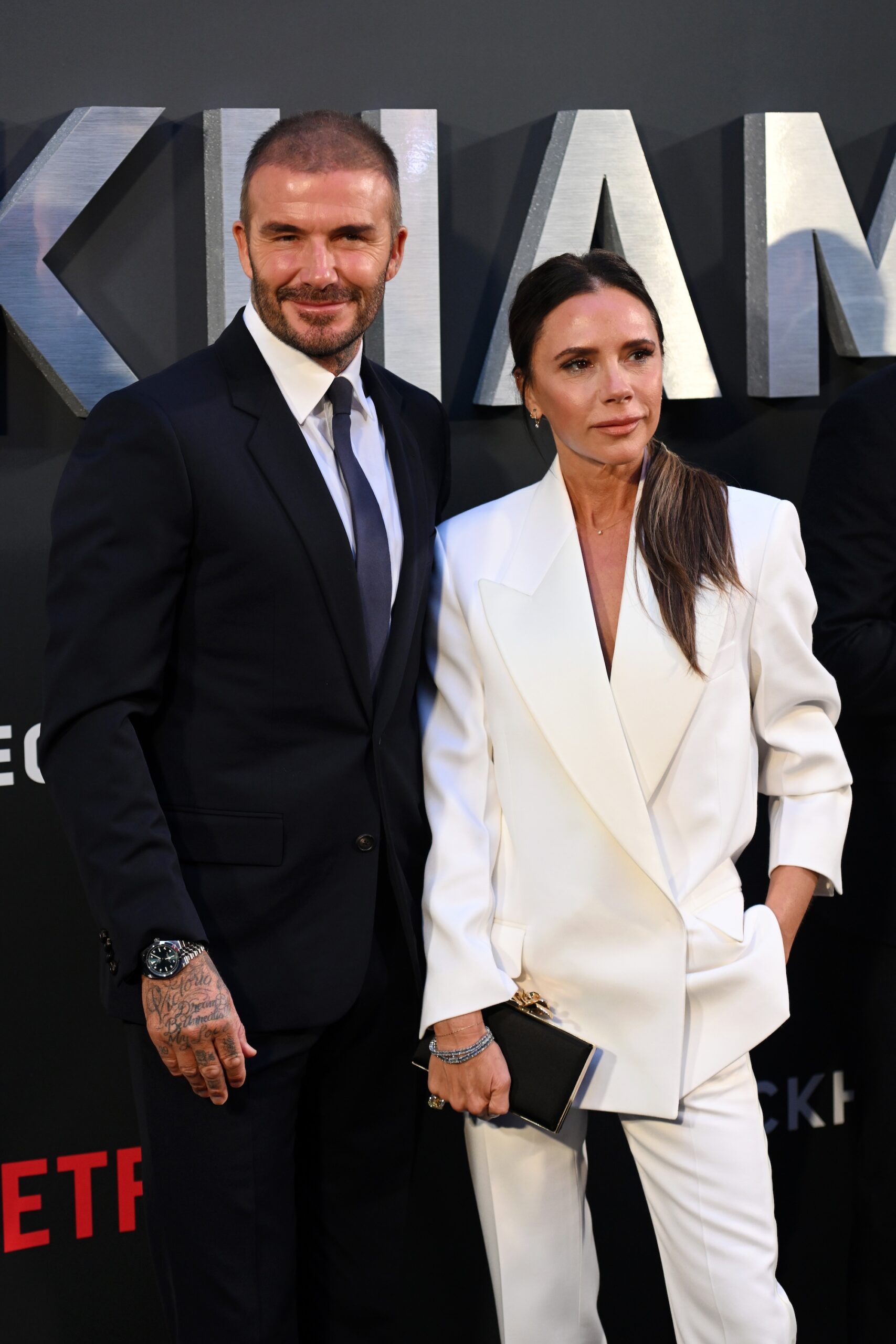 David Beckham and Victoria Beckham attend the 