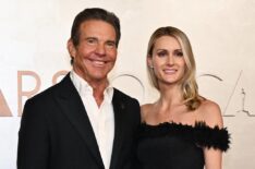 US actor Dennis Quaid and his wife Laura Savoie attend the 97th Annual Academy Awards at the Dolby Theatre in Hollywood, California on March 2, 2025