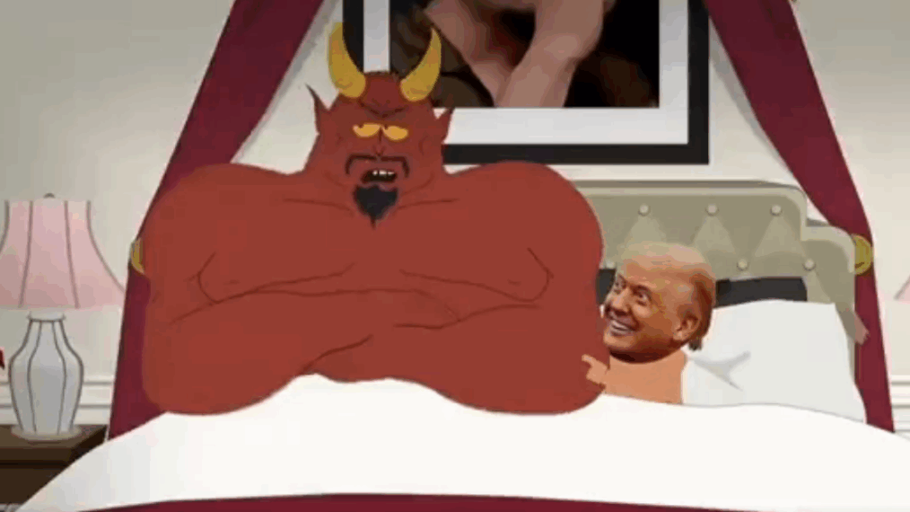 Donald Trump and Satan on South Park