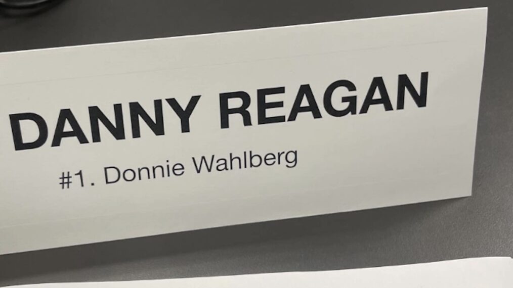 Donnie Wahlberg Instagram story from 'Boston Blue' Episode 1 table read