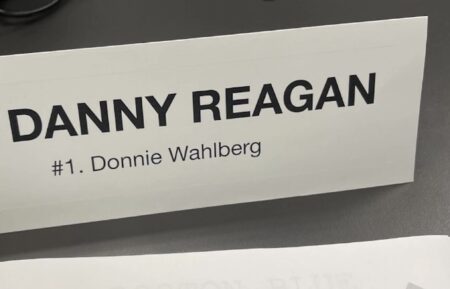 Donnie Wahlberg Instagram story from 'Boston Blue' Episode 1 table read