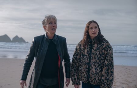Emma Thompson as Zoë Boehm and Ruth Wilson as Sarah Tucker — 'Down Cemetery Road'