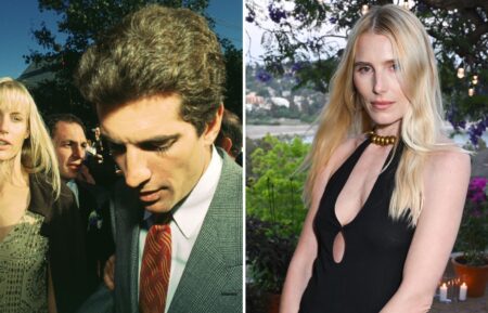Daryl Hannah with former boyfriend John F. Kennedy Jr. (1960 - 1999) at Edward Kennedy Jr.'s wedding on Block Island, Rhode Island, Dree Hemingway at the Isabel Marant & NET-A-PORTER dinner held at the Oliver House on May 29, 2025 