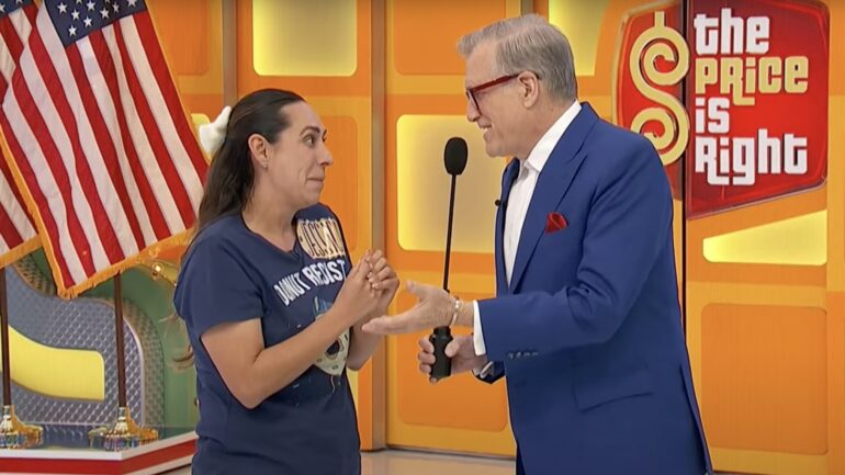 Drew Carey and PIR contestant