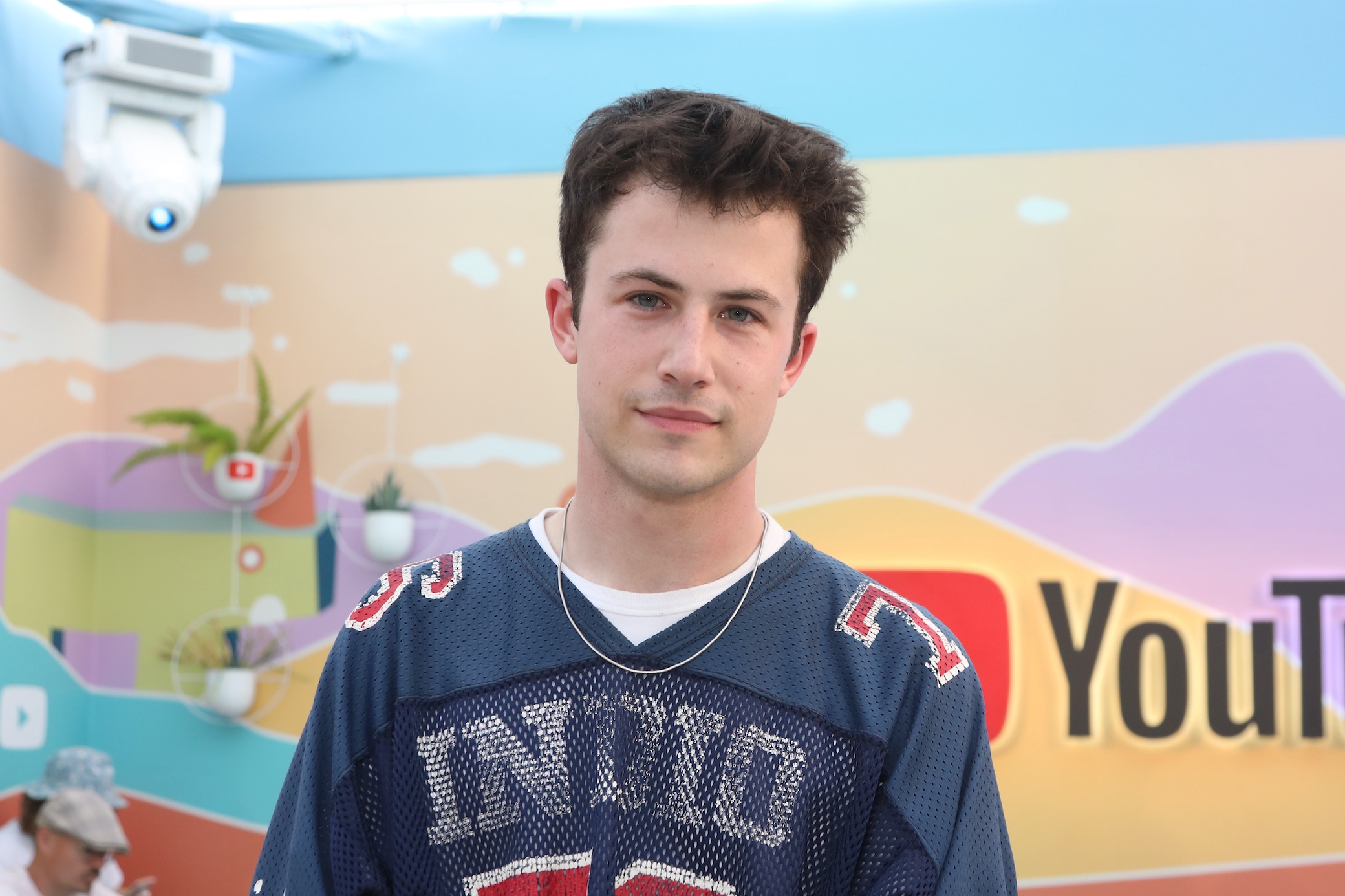 Dylan Minnette attends YouTube Artist Lounge during Weekend 1 of Coachella 2022 at Empire Polo Club on April 16, 2022 in Indio, California.