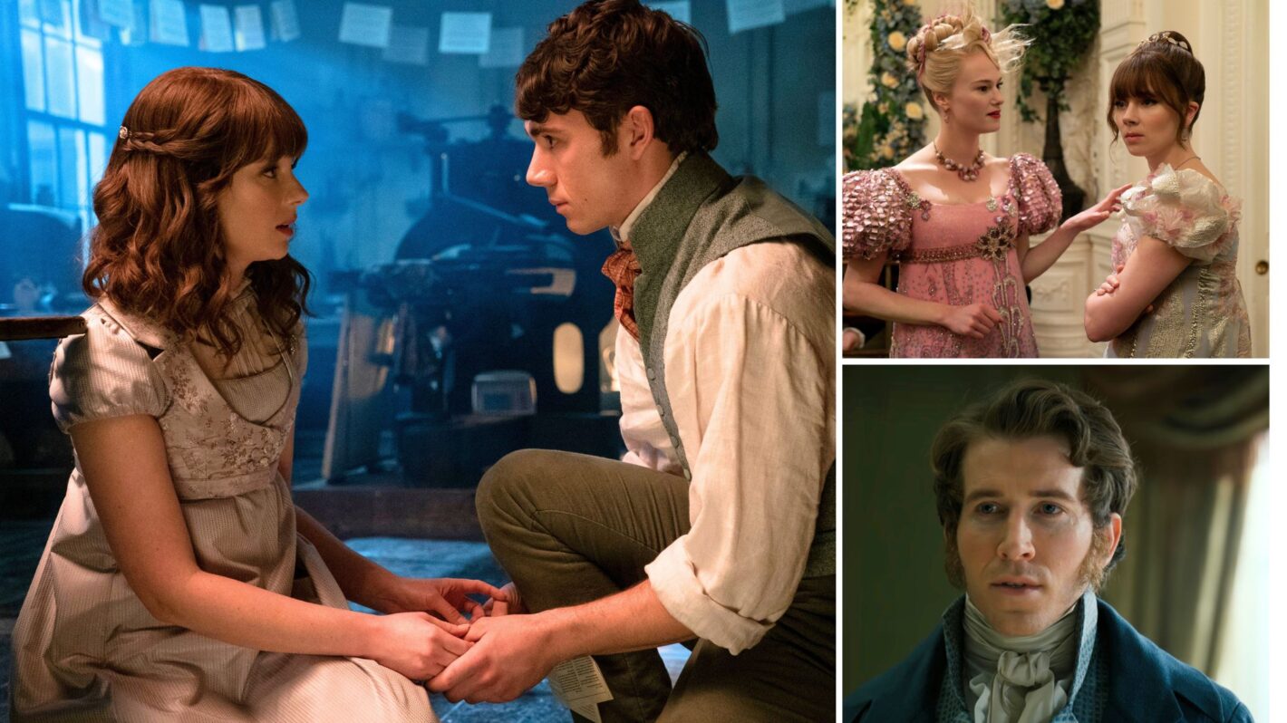 Claudia Jessie and Calam Lynch in Season 2; Jessica Madsen and Claudia Jessie in Season 3; Chris Fulton as Phillip in 'Bridgerton' Season 1