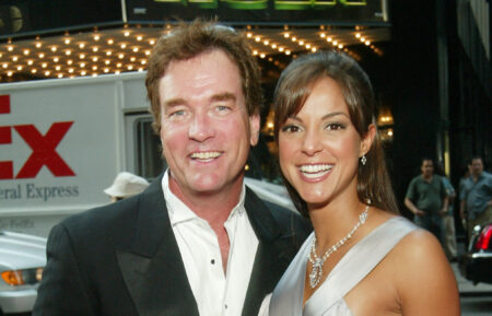Actor John Callahan and his wife actress Eva La Rue Callahan arrive at the National 2003 Gracie Allen Awards at The New York Hilton June 26, 2003 in New York City.