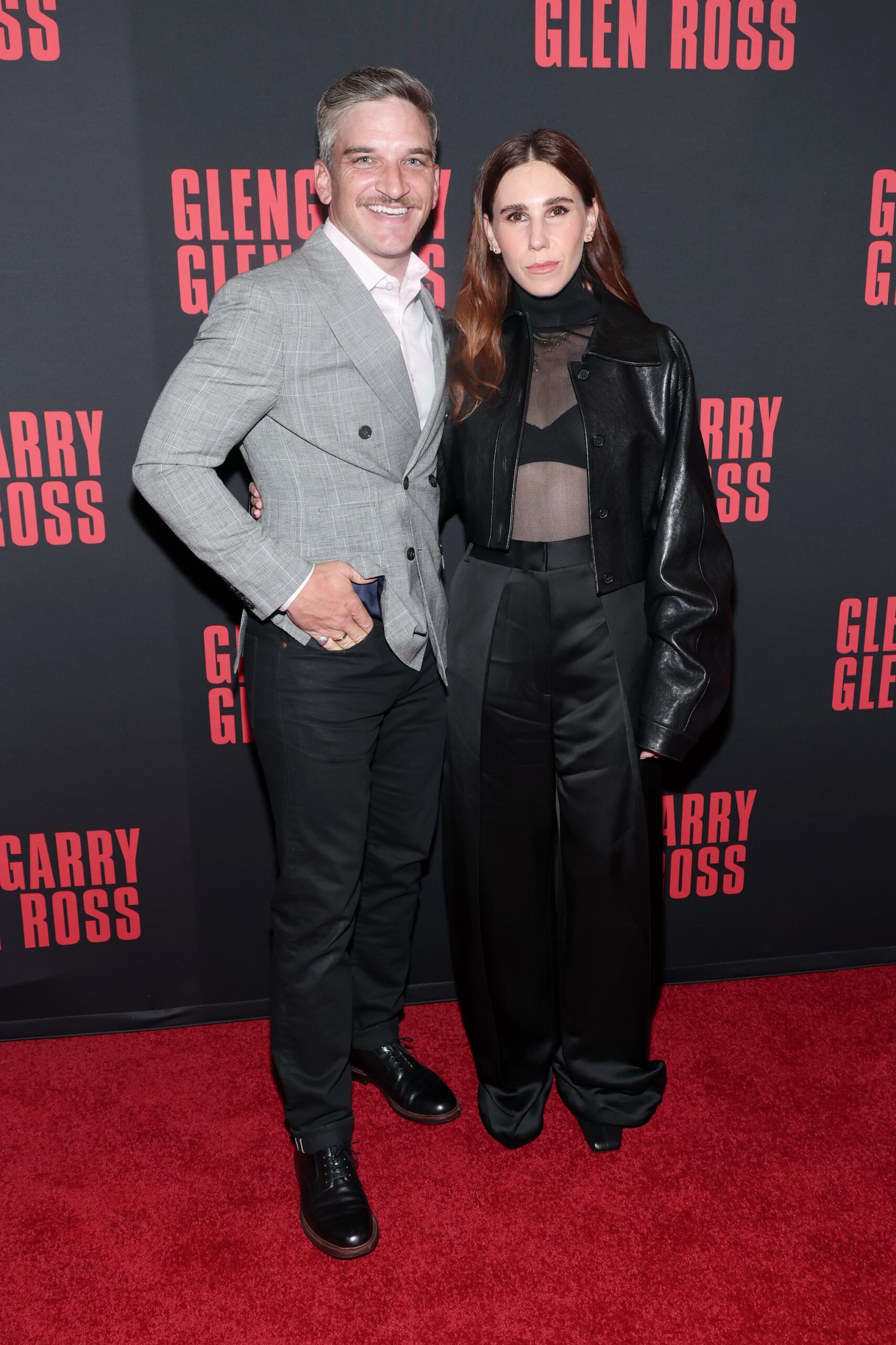 Evan Jonigkeit and Zosia Mamet attend 