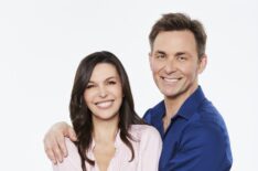Finola Hughes as Anna Devane and James Patrick Stuart as Valentin Cassadine on 'General Hospital'