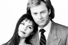 Finola Hughes, Tristan Rogers on 'General Hospital' in 1991