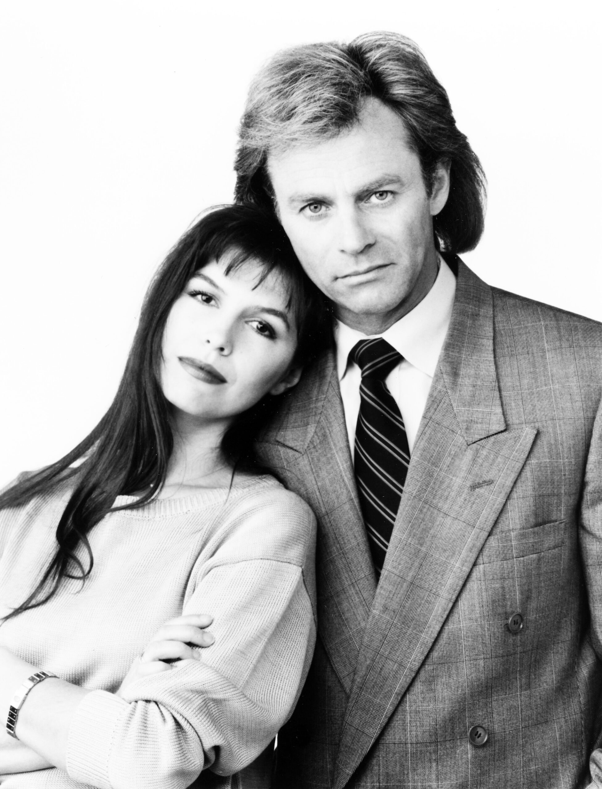 Finola Hughes, Tristan Rogers on 'General Hospital' in 1991
