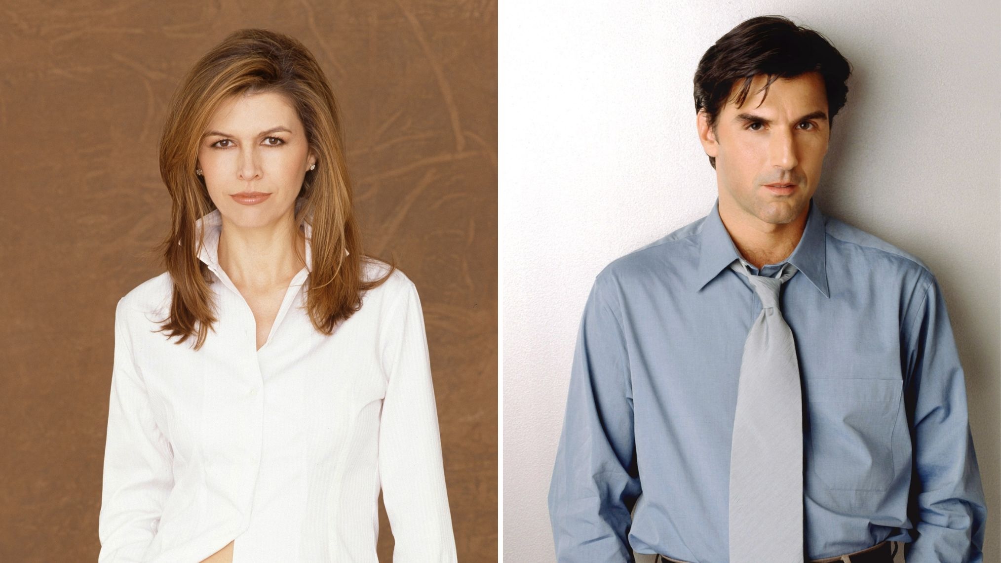 Finola Hughes and Vincent Irizarry as Anna and David on 'All My Children'
