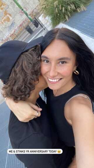 Cheyanne Casalegno's Instagram Story celebrating her one-year dating anniversary with Gavin