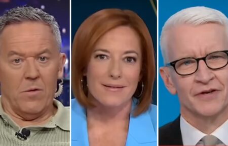 Greg Gutfeld, Jen Psaki, Anderson Cooper