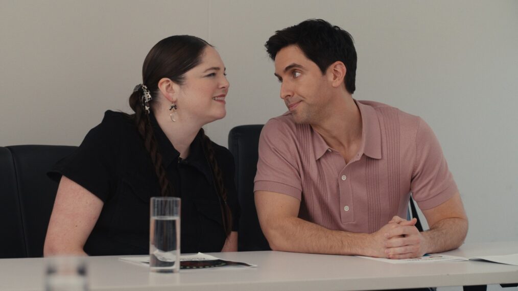 Paul W. Downs and Megan Stalter in 'Hacks'
