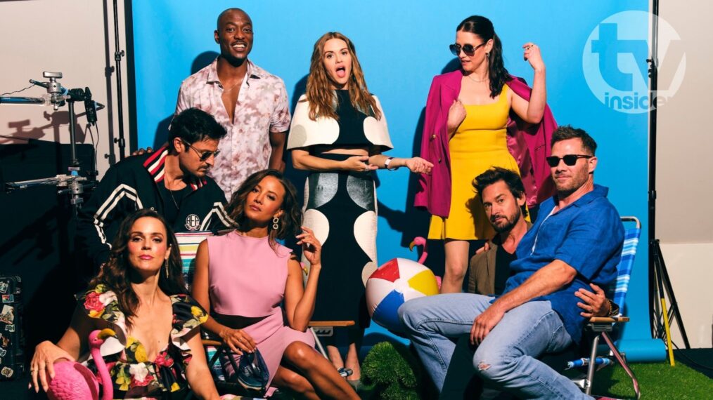 Erin Cahill, Tyler Hynes, BJ Britt, Heather Hemmens, Holland Roden, Chyler Leigh, Will Kemp, and Luke Macfarlane — Hallmark at San Diego Comic-Con 2025