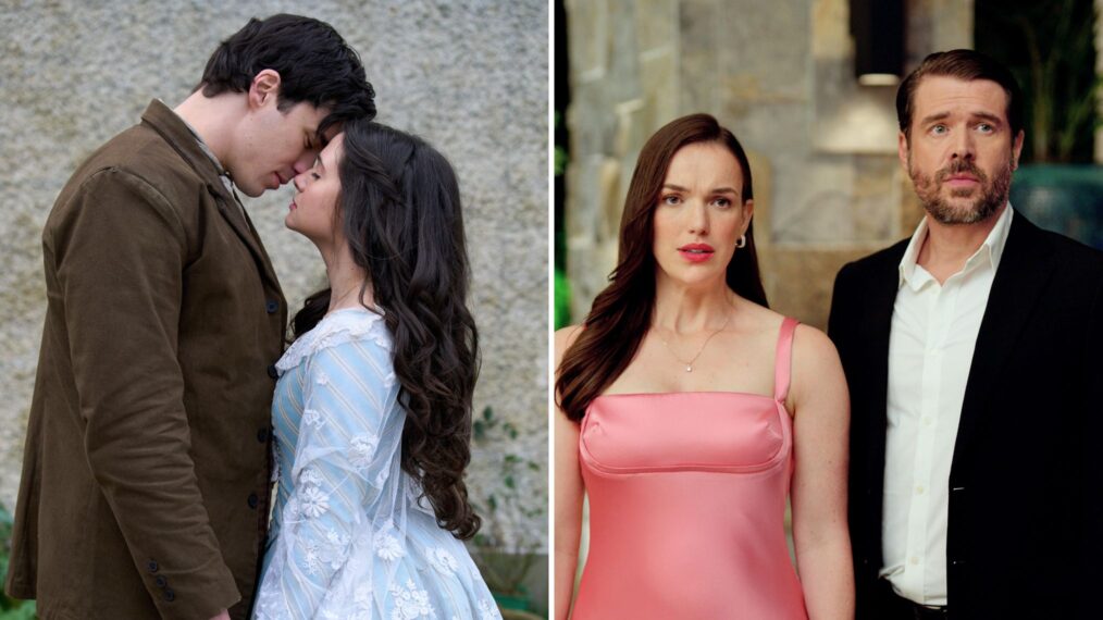 Lachlan Quarmby and Katie Stevens in 'Providence Falls'; Elizabeth Henstridge and Charlie Weber in 'Mystery Island: Play for Keeps'