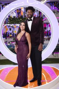 Huda Mustafa, Chris Seeley in Love Island USA - Season 7 finale