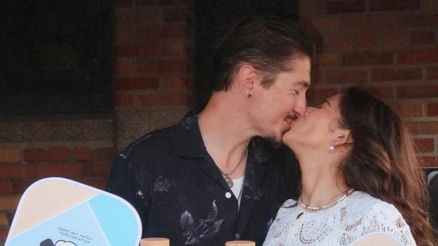 Hunter Fieri and Tara Bernstein at her bridal shower