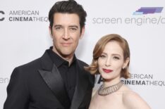 Guy Nattiv and Jaime Ray Newman attend the 37th Annual American Cinematheque Awards at The Beverly Hilton on February 15, 2024 in Beverly Hills, California.