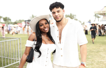 Jana Craig and Kenny Rodriguez attend Revolve Festival 2025 at Cavallo Ranch on April 12, 2025 in Thermal, California.