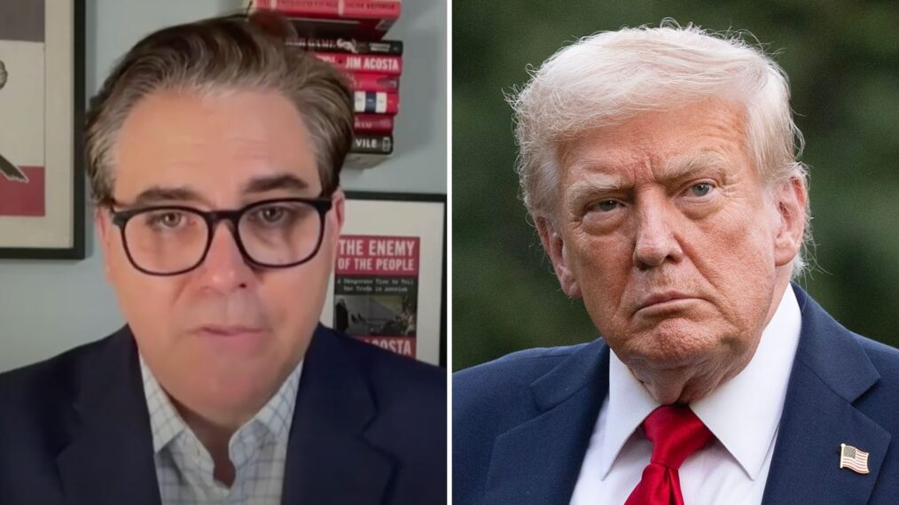 Jim Acosta and Donald Trump