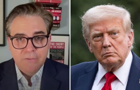 Jim Acosta and Donald Trump