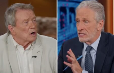jon stewart and steve kroft on the daily show
