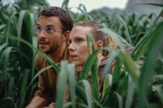 Scarlett Johansson, Jonathan Bailey as Zora and Henry in 'Jurassic World Rebirth'