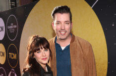 Zooey Deschanel and Jonathan Scott attend the 2025 TCM Classic Film Festival Opening Night