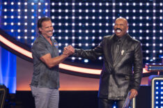 Joshua Morrow and Steve Harvey - 'Celebrity Family Feud'