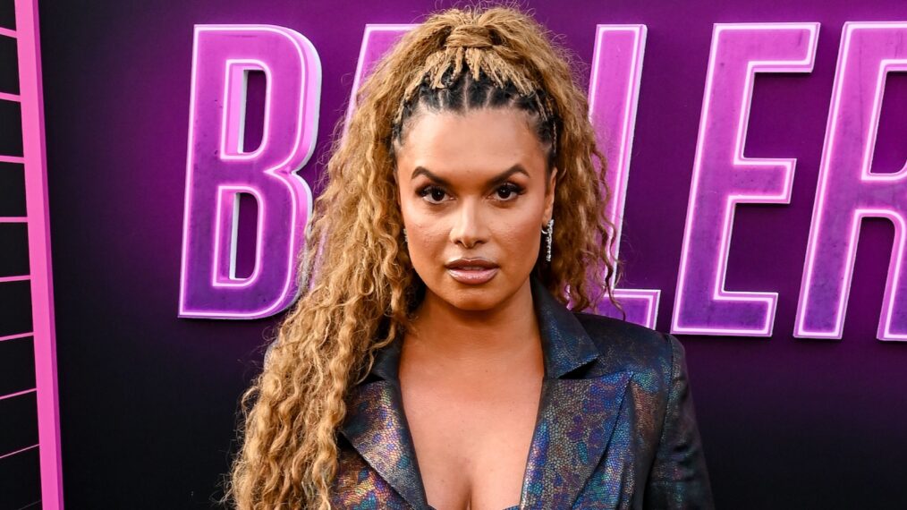 Joy Taylor attends the special screening of 'Ballerina' at TCL Chinese Theatre on June 03, 2025 in Hollywood, California