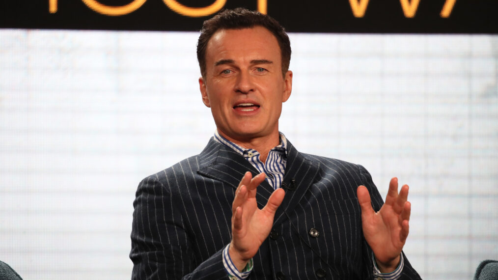 Julian McMahon of 'FBI: The Most Wanted' speaks during the CBS segment of the 2020 Winter TCA Press Tour