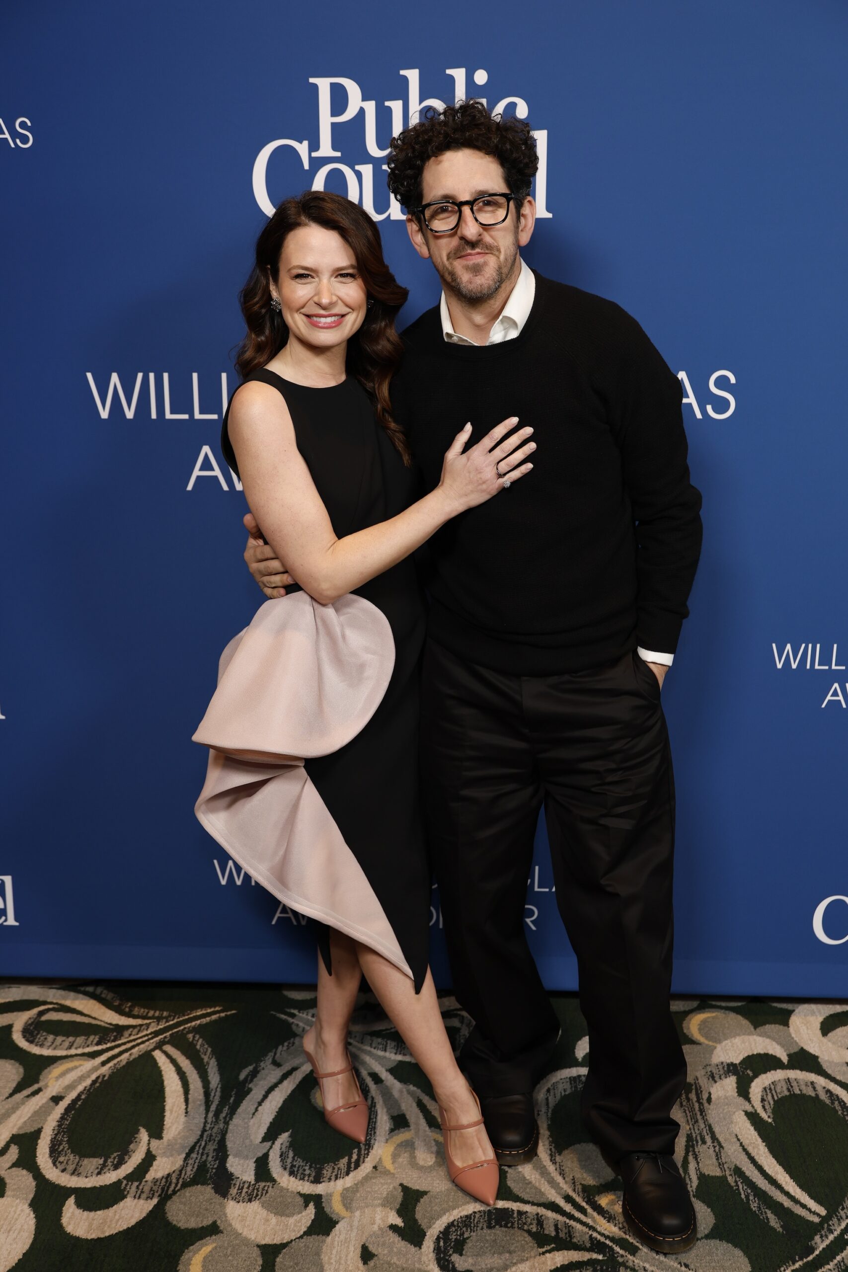 Katie Lowes and Adam Shapiro attend The Public Counsel's 2025 William O.Douglas Award Dinner at Beverly Wilshire, A Four Seasons Hotel on February 27, 2025 in Beverly Hills, California.
