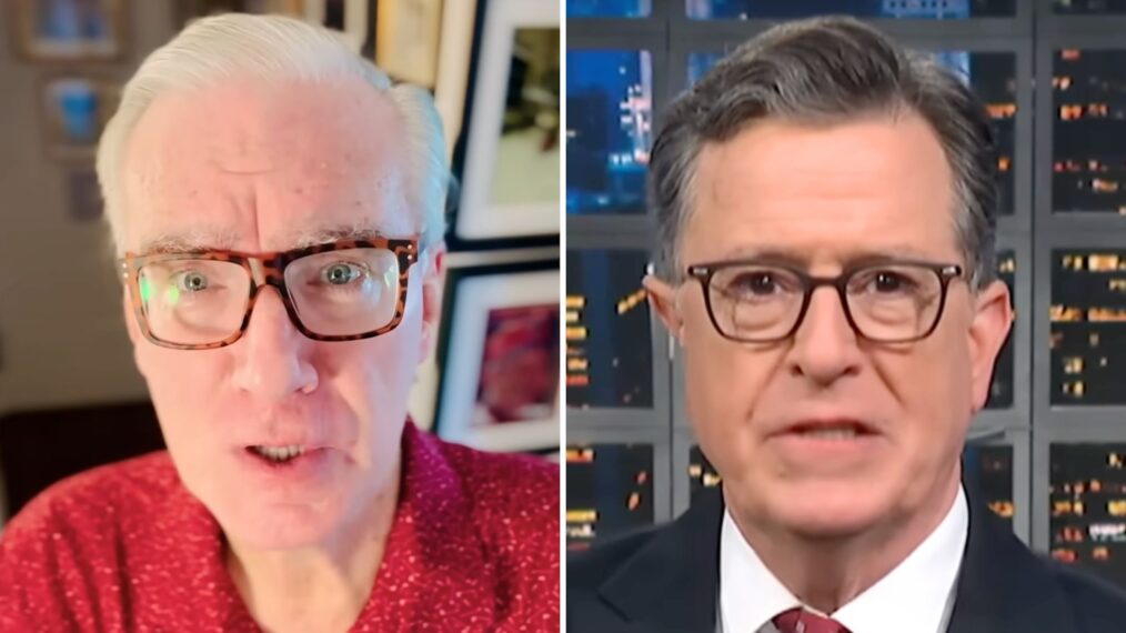 Keith Olbermann and Stephen Colbert