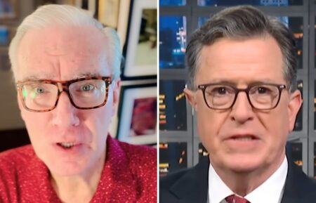 Keith Olbermann and Stephen Colbert