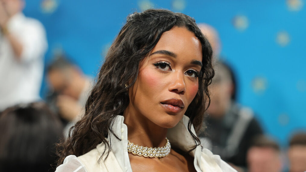 Laura Harrier attends the 2025 Met Gala Celebrating 
