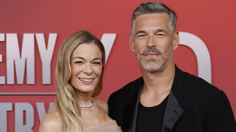 LeAnn Rimes and Eddie Cibrian attend the 60th Academy of Country Music Awards