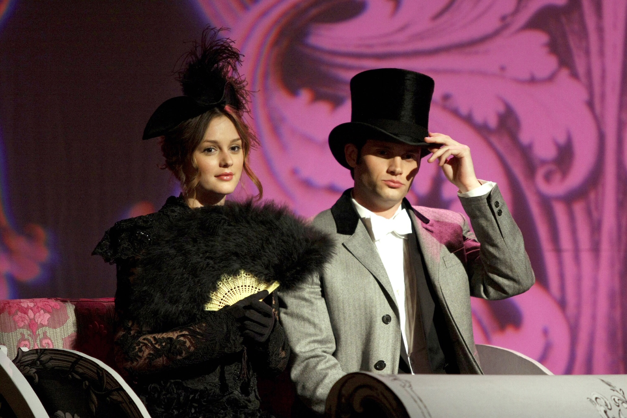 Leighton Meester, Penn Badgley as Blair and Dan in 'Gossip Girl' Season 2