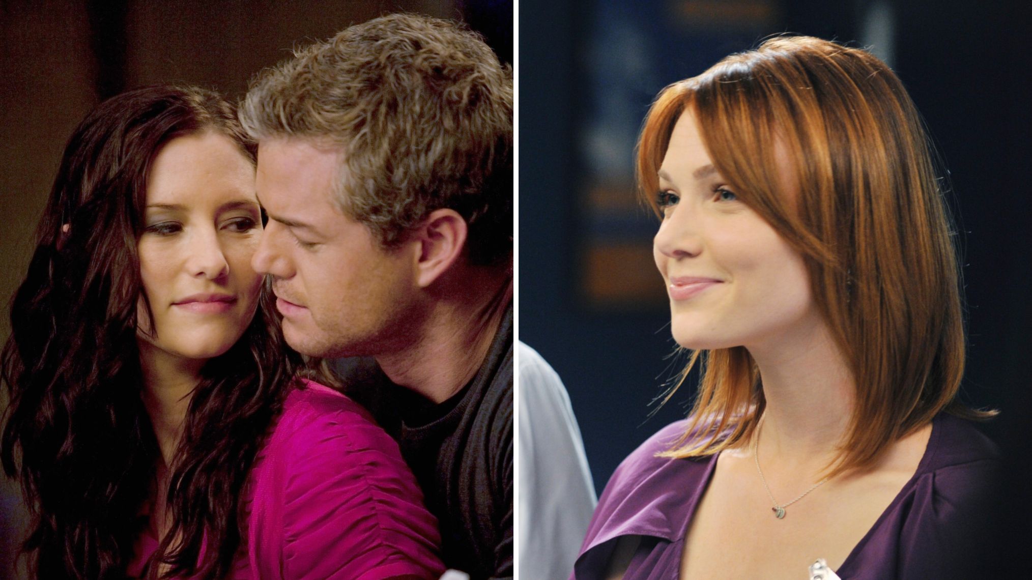 Chyler Leigh as Lexie and Eric Dane as Mark; Holley Fain as Julia on 'Grey's Anatomy'