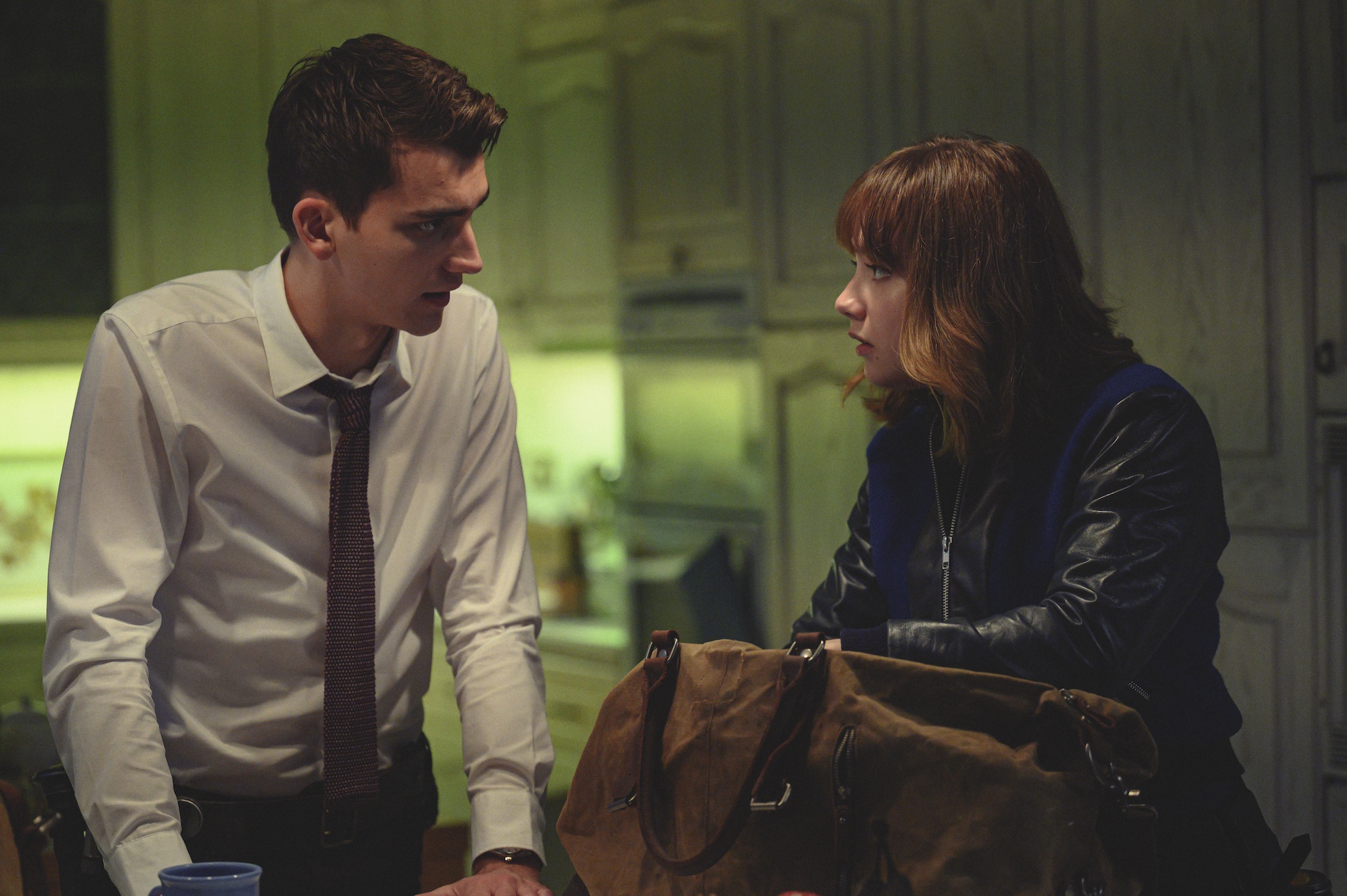 Lucy (Ruby Stokes) and Anthony (Cameron Chapman) in 'Lockwood & Co.'
