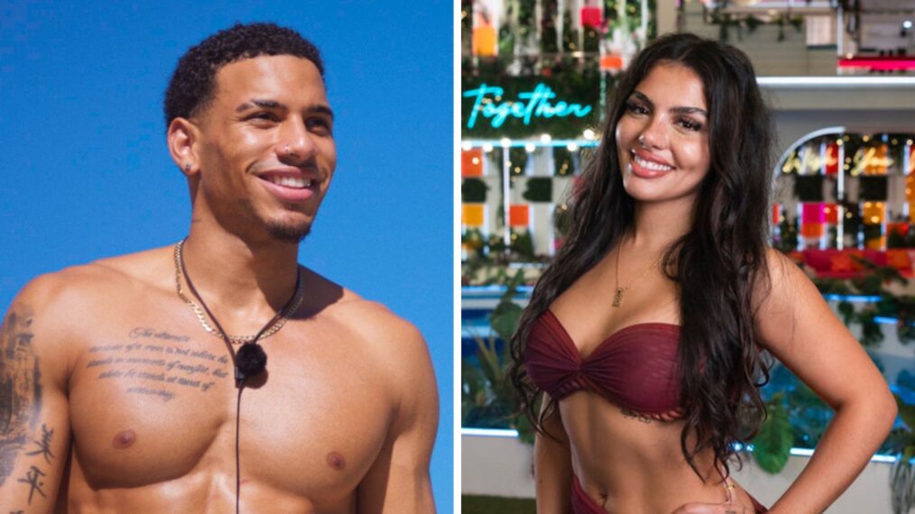 Louis Russell in Too Hot to Handle and Huda Mustafa in Love Island USA